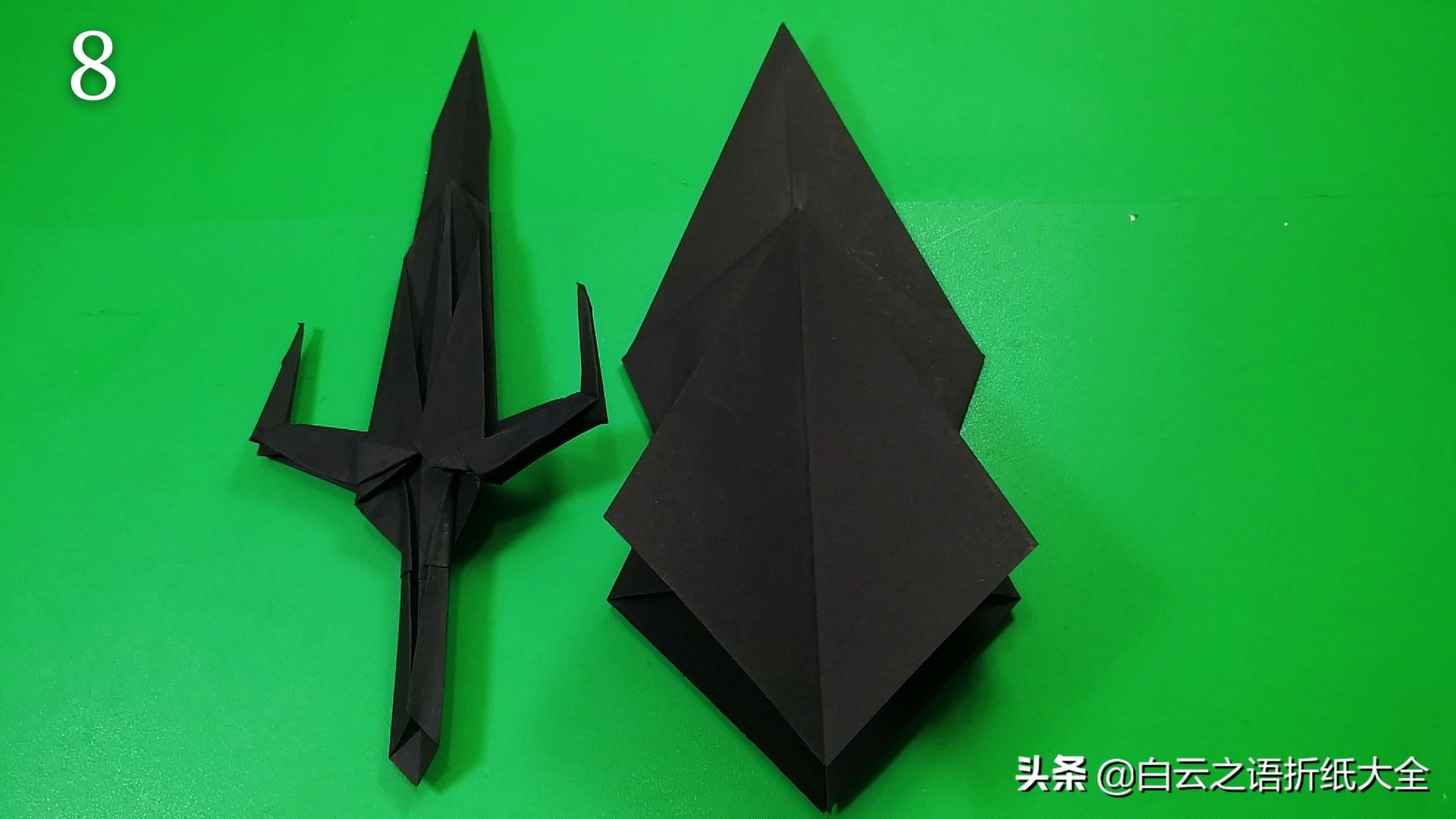 王者之剑折纸,折纸剑的折法大全图解