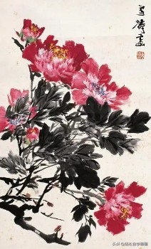 画牡丹如何加色能出层次,画牡丹调色运笔