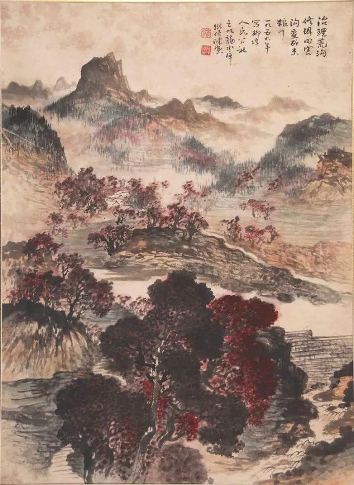 陈继儒山水画作品欣赏,陈良宗山水画作品欣赏