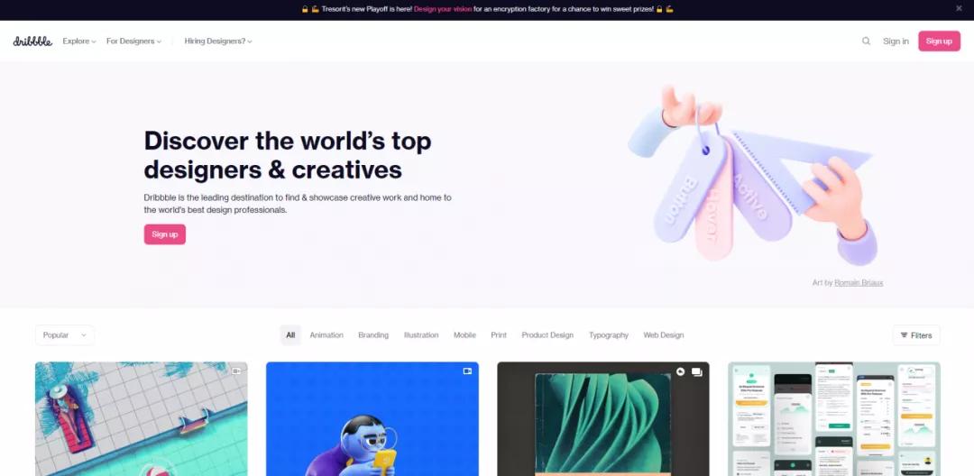 有哪些高质量创意网站,100个灵感创意网站