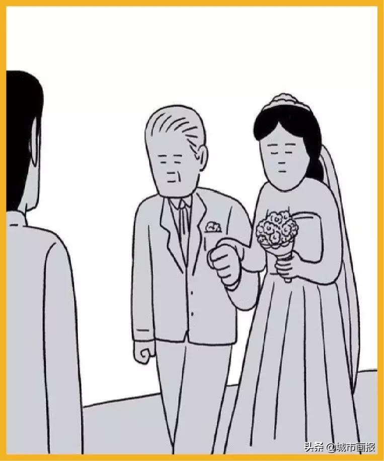 生活中幸福的瞬间插画,温暖治愈插画伤感