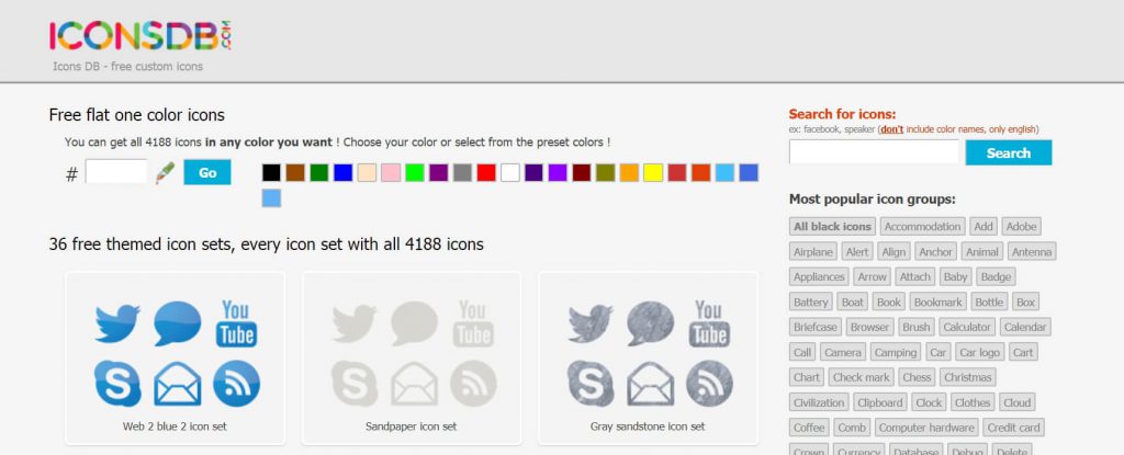 5个免费的图标素材网站推荐给你,很多好看的图标免费