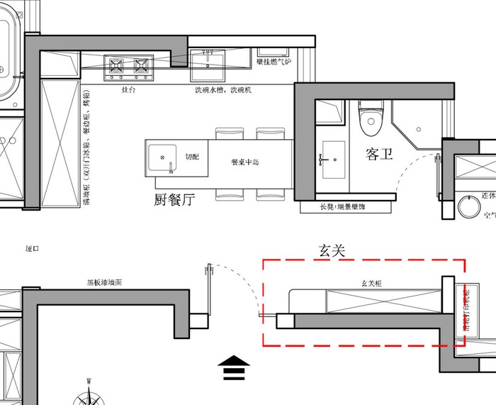 没玄关的房子怎么做鞋柜,买的房子没餐厅如何设计