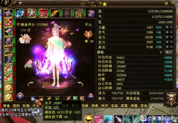 天龙八部武当哪个属性厉害,天龙八部武当大神属性图