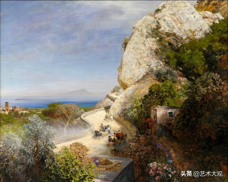 欧洲古典风景油画作品欣赏,德国古典画家风景油画作品