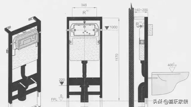 壁挂式马桶安装尺寸多少合适,卫生间安装坐便器注意什么