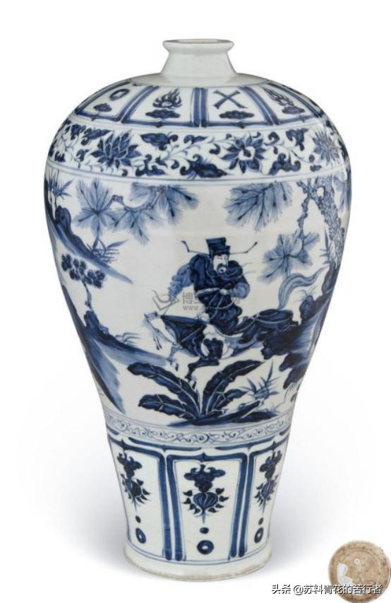 仿苏麻离青料青花瓷值钱吗,苏麻离青料瓷器底足图片大全