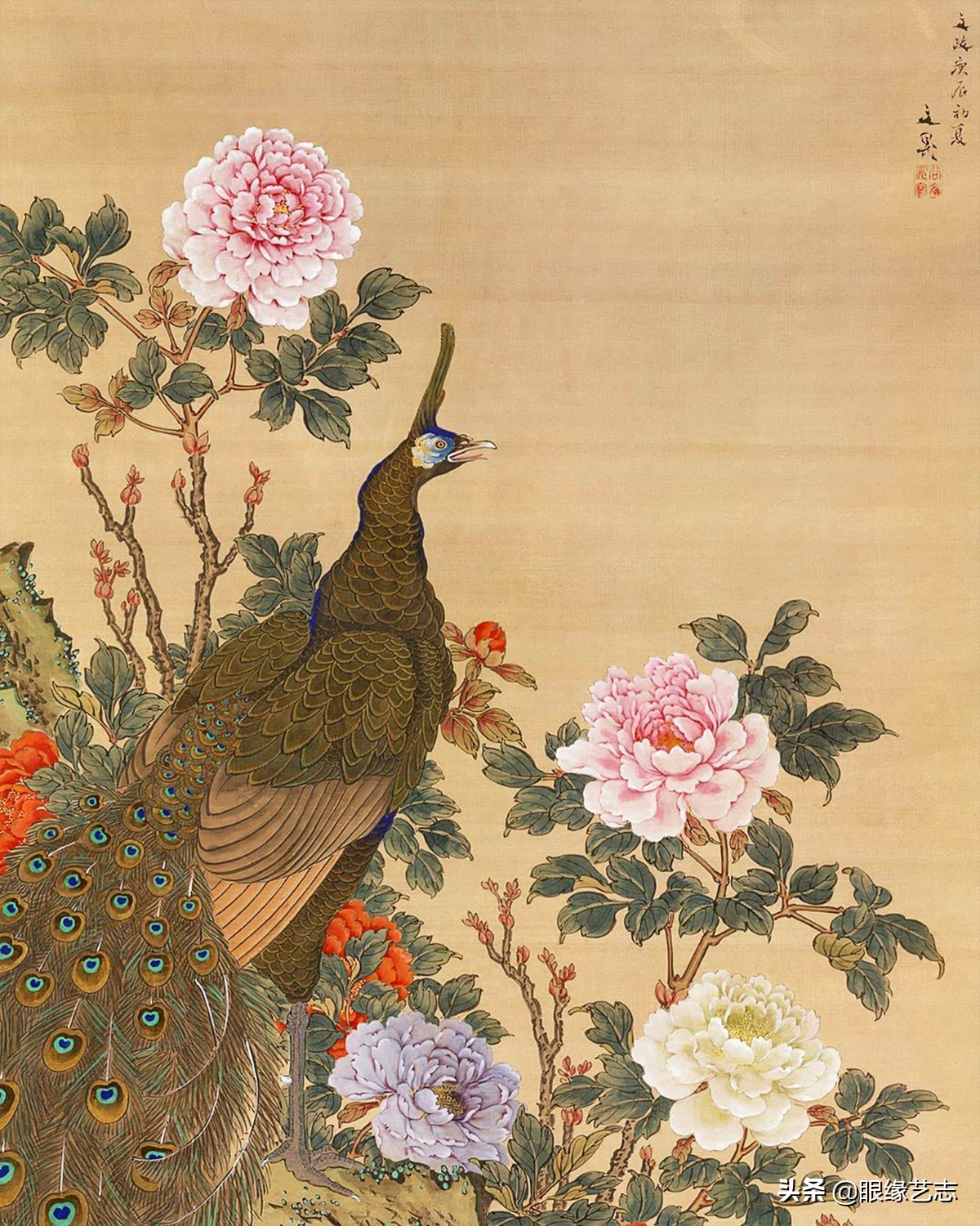 日本100幅中国古代绘画,日本花鸟绘画欣赏