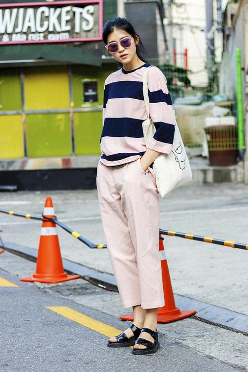 竖条纹怎么搭配好看,条纹搭配设计效果图