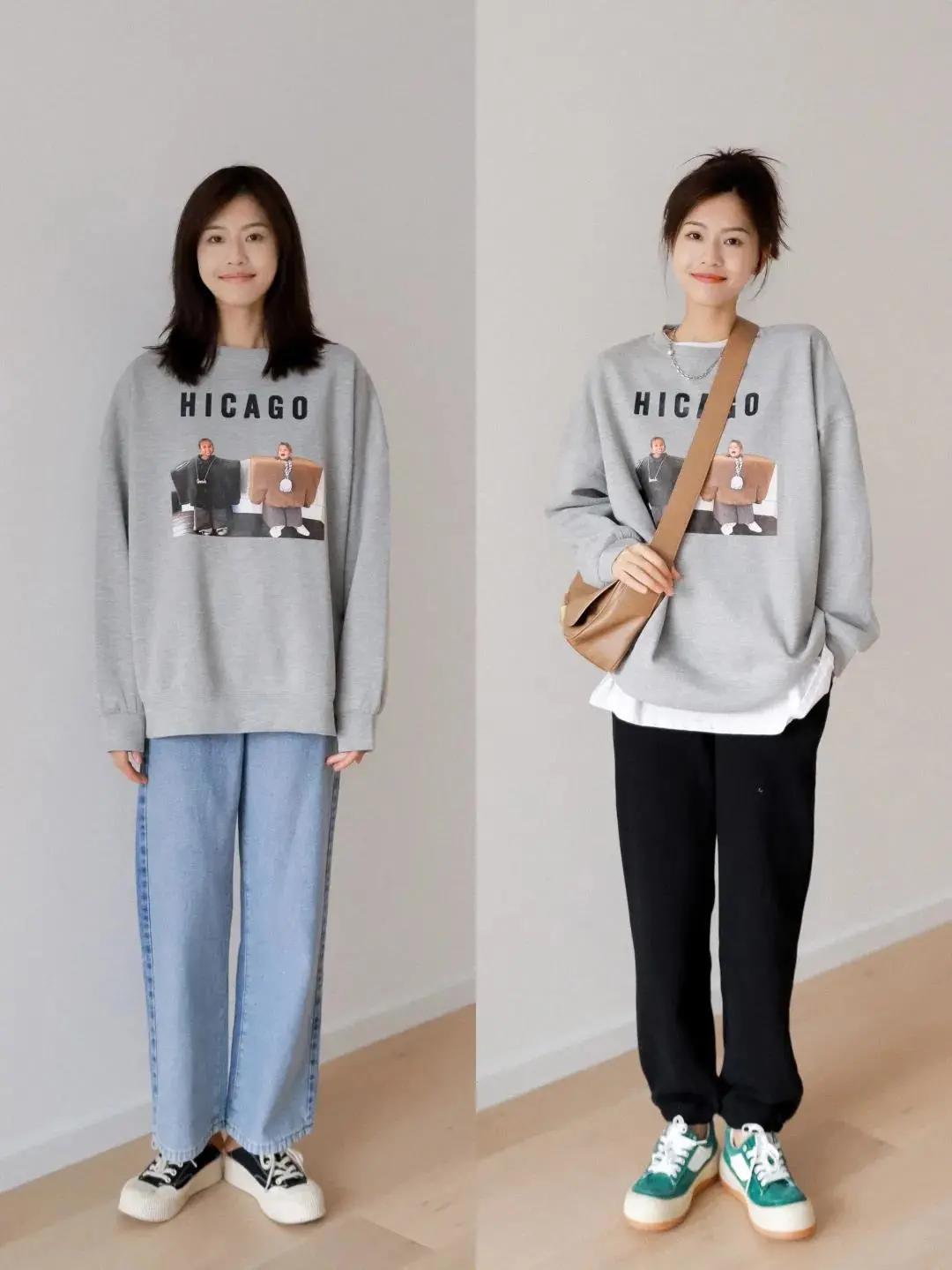 时尚卫衣穿搭技巧,最简单的卫衣穿搭