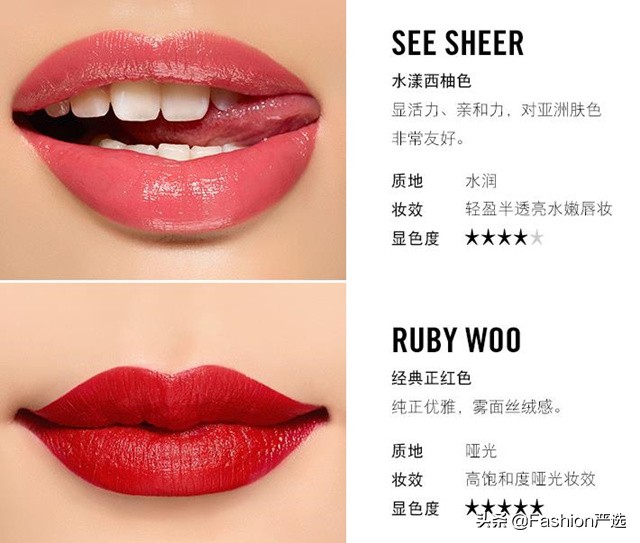 口红哪个牌子最好用排行榜图片,口红排名女生必备口红