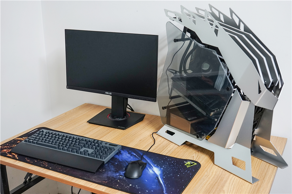 科技以灯为本,3600X+B450+BMR-24水冷+大水牛铁血战士机箱装机秀