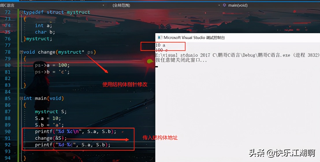 c语言结构体变量存放顺序和效率,c语言合法的结构体变量