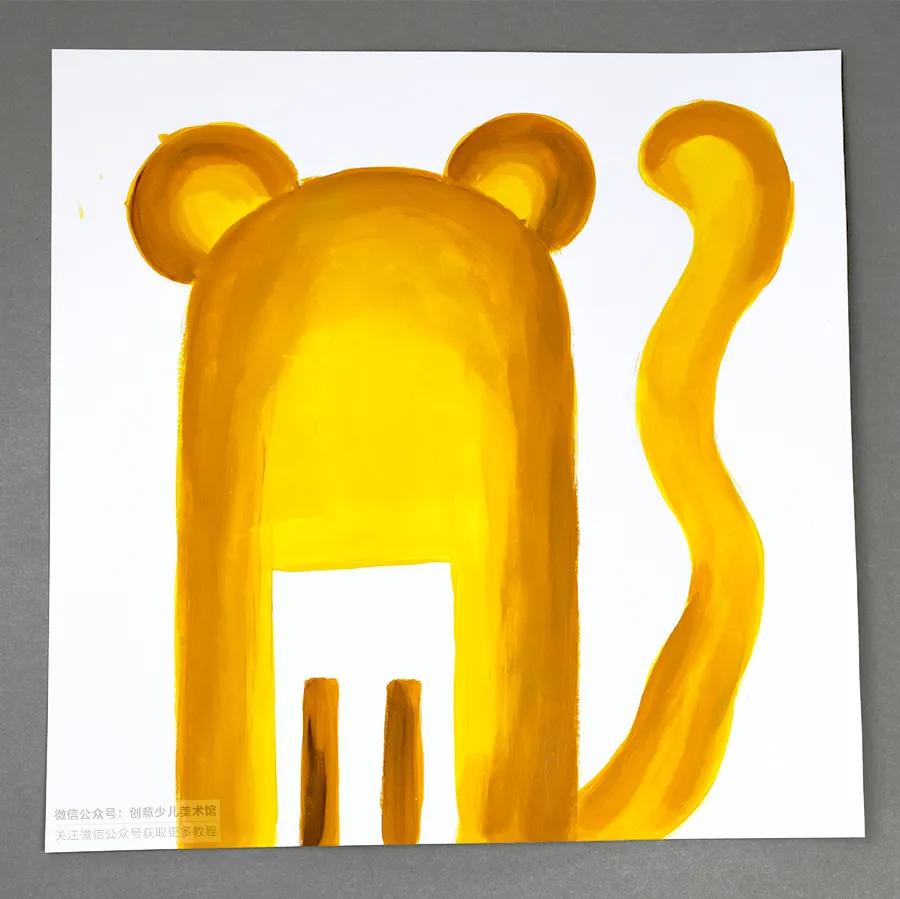 儿童画教程|艺术创想美术课程《森林里的小花豹》