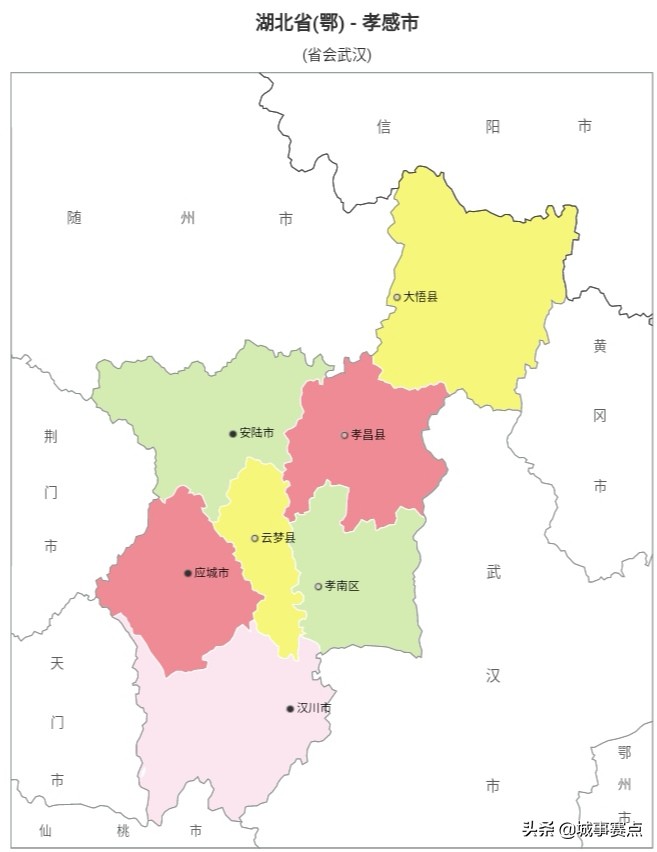 湖北省地图行政区划,湖北省各市县行政区划图