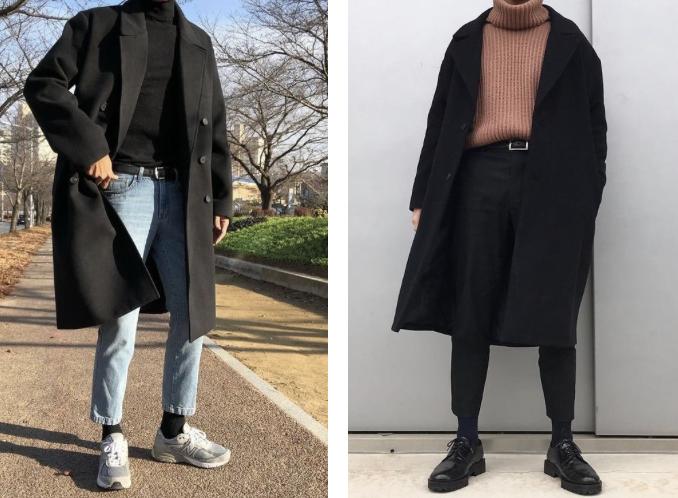 长款大衣怎么穿不显矮男生,矮个子男生长款大衣怎么搭配图片