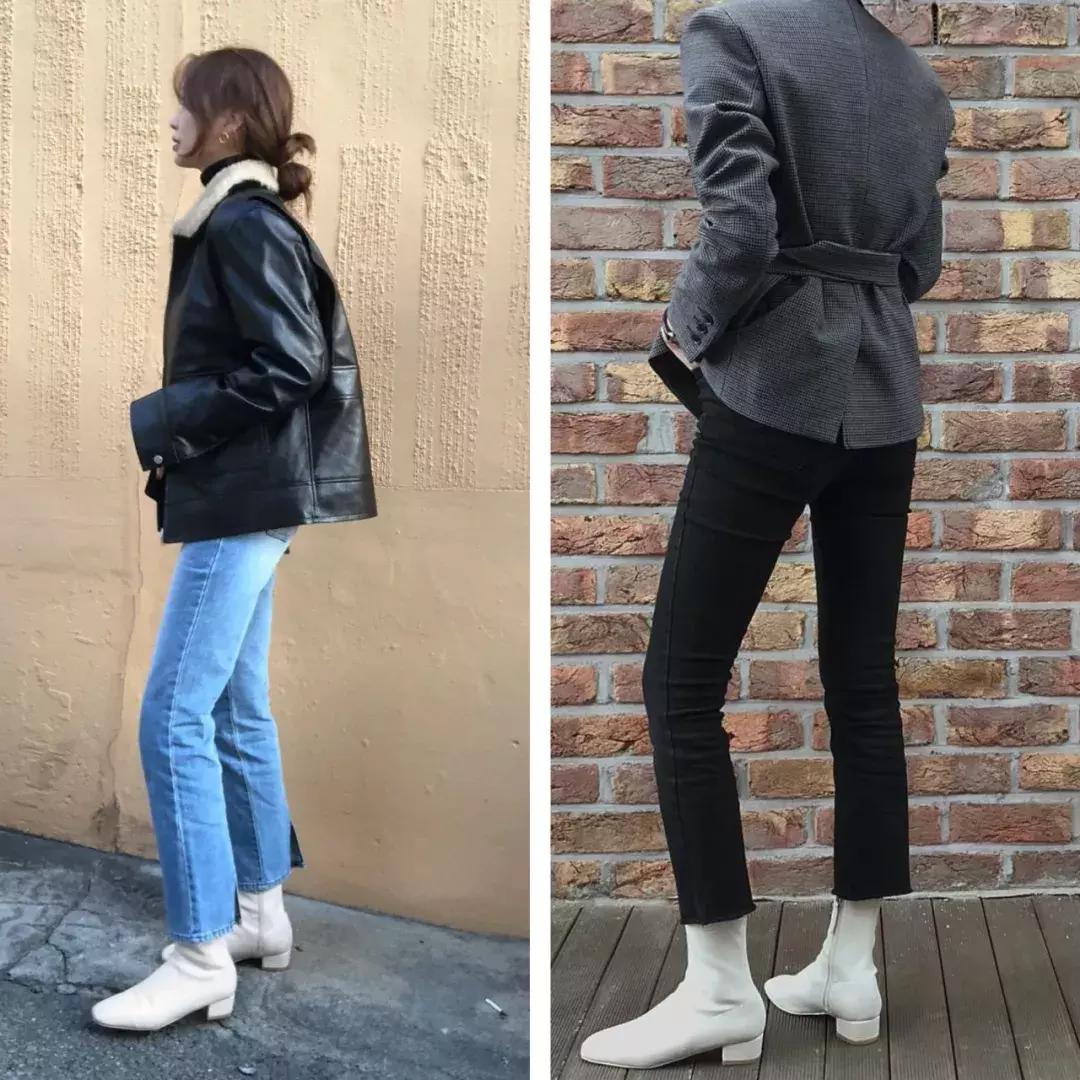 韩国小姐姐九分裤穿搭冬季,小姐姐的穿法你学会了吗