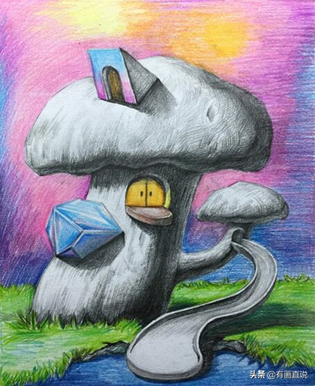 儿童绘画创意素描课堂教学,儿童基础素描创意素描画