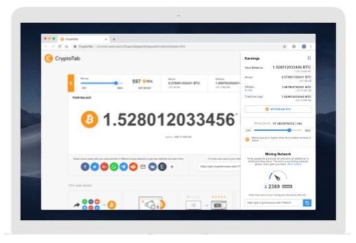 国外*赚网**项目:免费挖*币特比**的浏览器CryptoTab