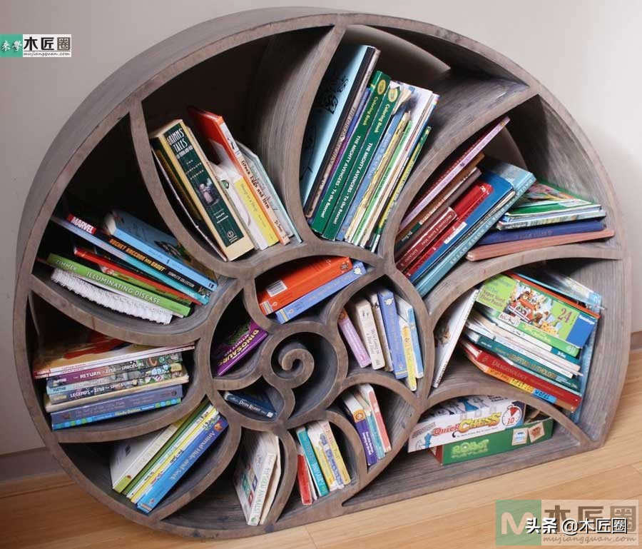 燕尾榫书架制作,鹦鹉螺diy