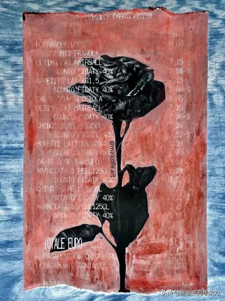 购物小票居然秒变名画?果然是天才少年的神操作