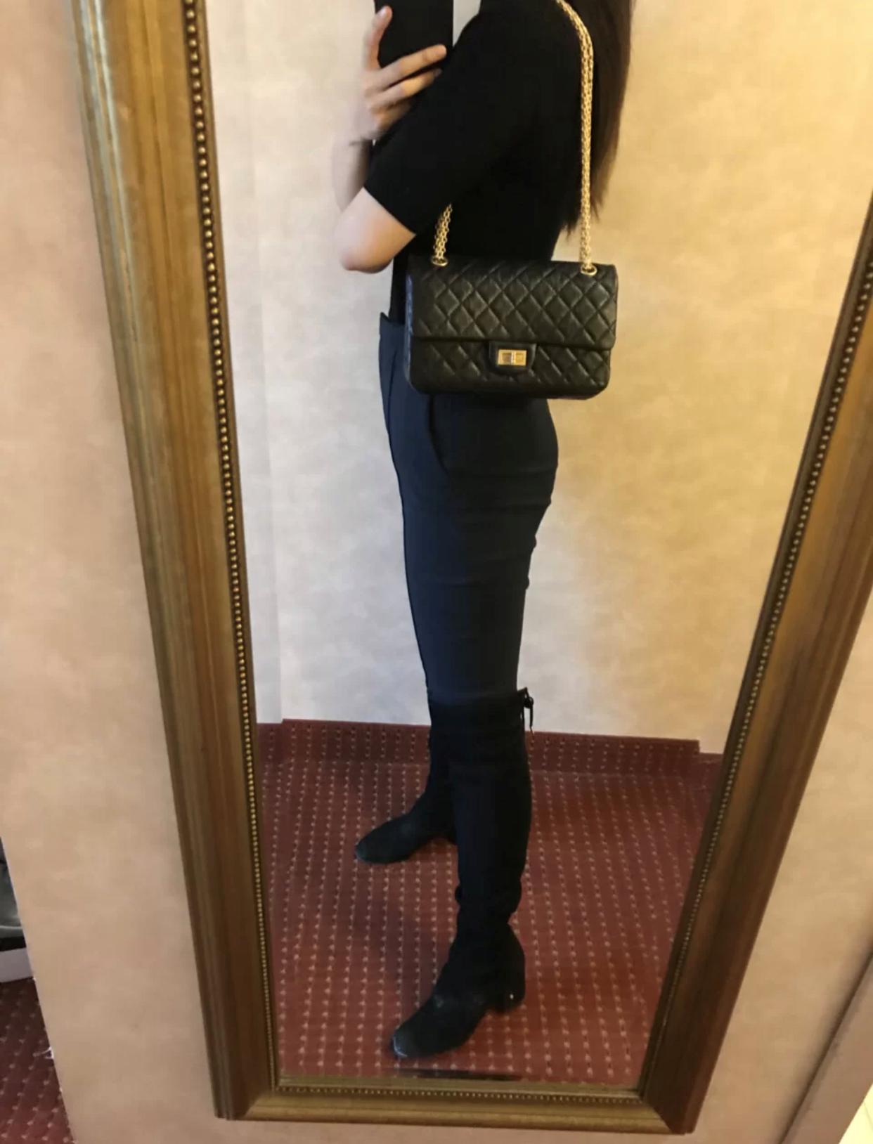 chanel2.55黑金,chanel2.55过时了么