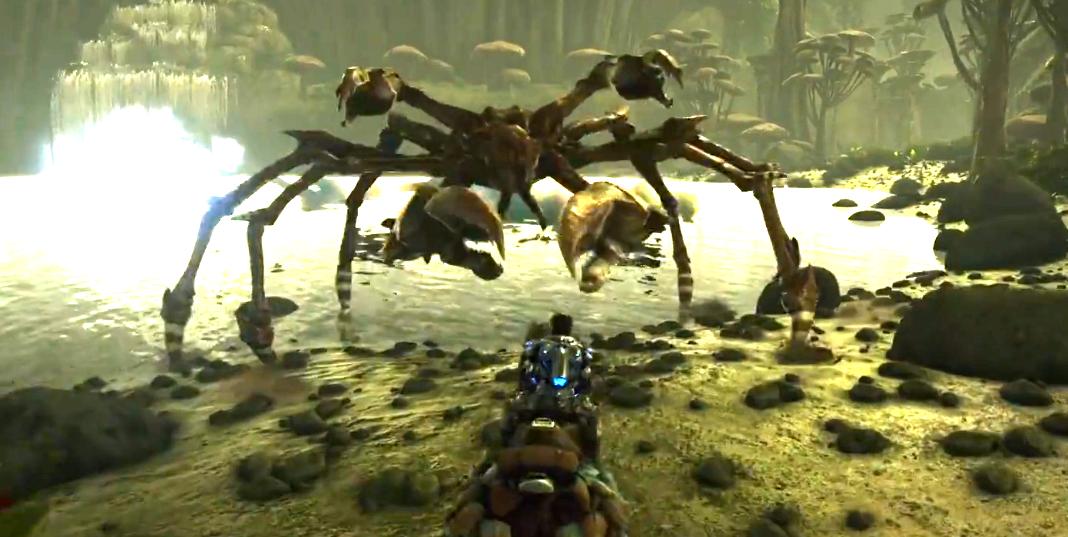 被夹住了就无论如何都不会放手，玩《方舟生存进化》须小心巨蟹怪