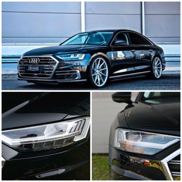 灯厂奥迪车灯最亮的一款,奥迪车灯高清大图