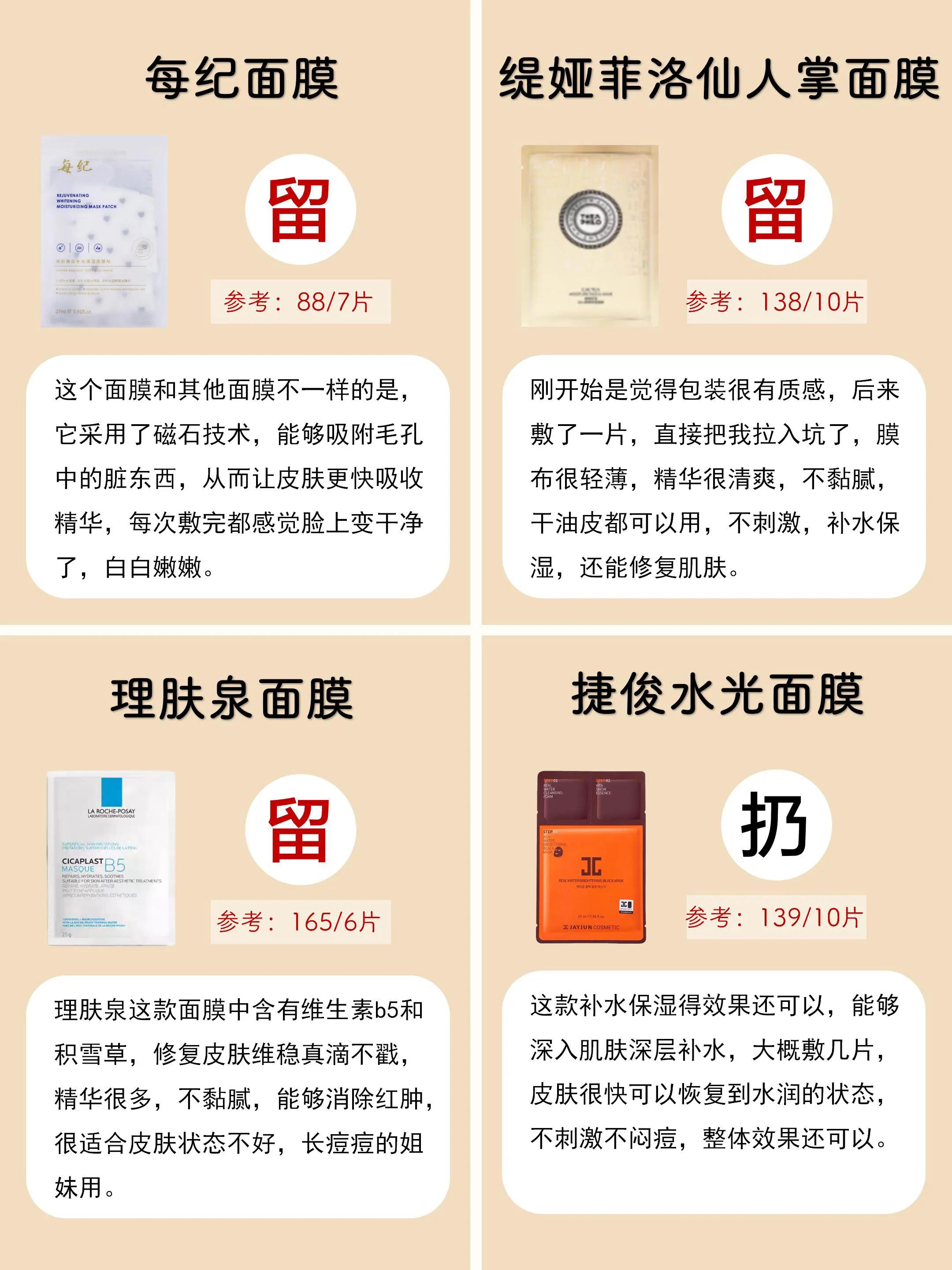 没用的面膜都扔了吧,不好用的大牌面膜