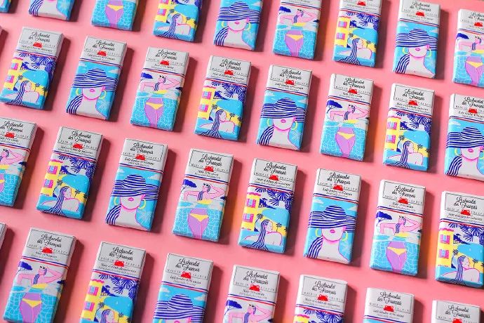 食品饮料品牌策划电商包装设计,日本高档糖果展示桶包装设计