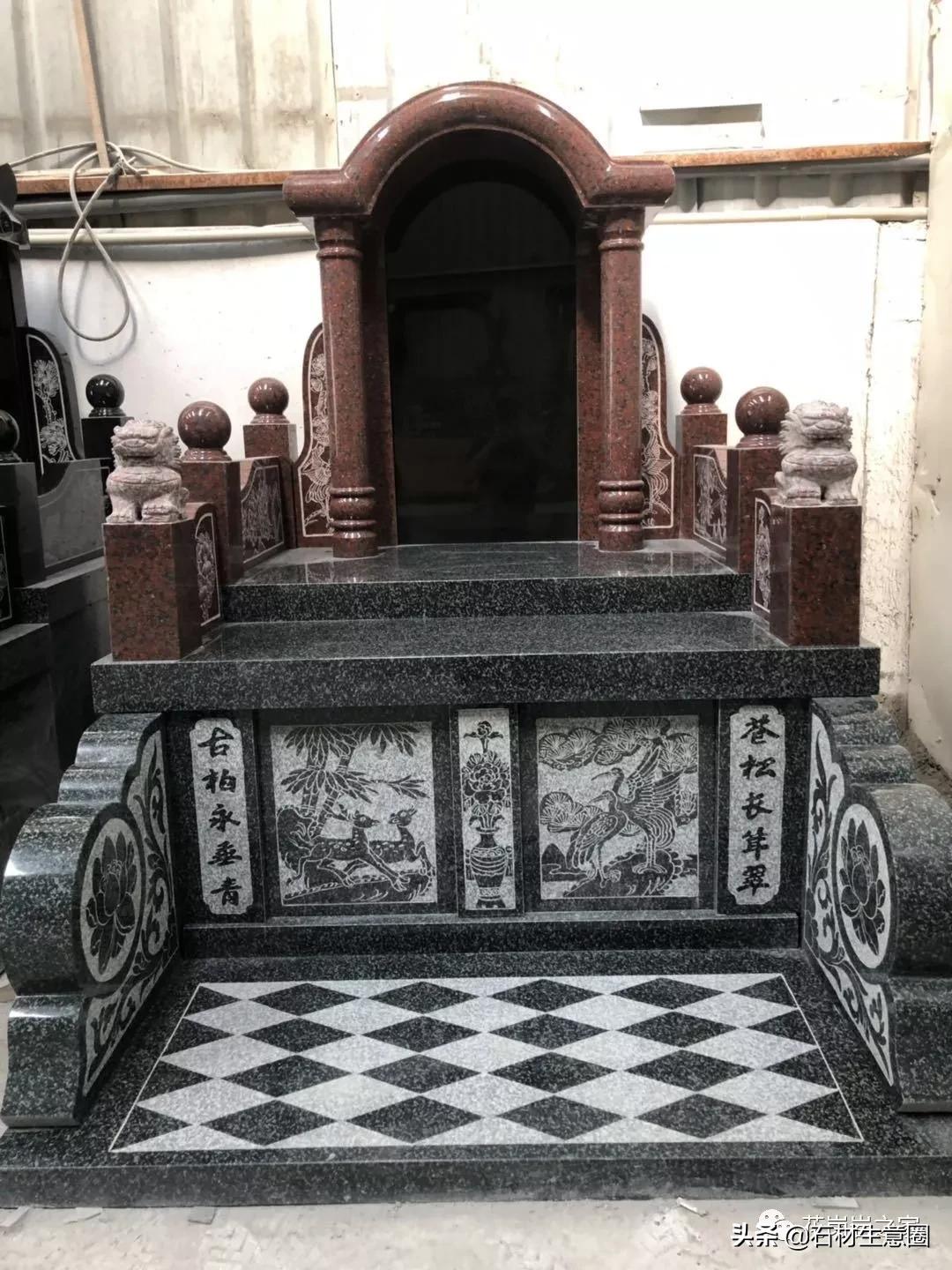 墓碑石材产地及价格,100种墓碑图片