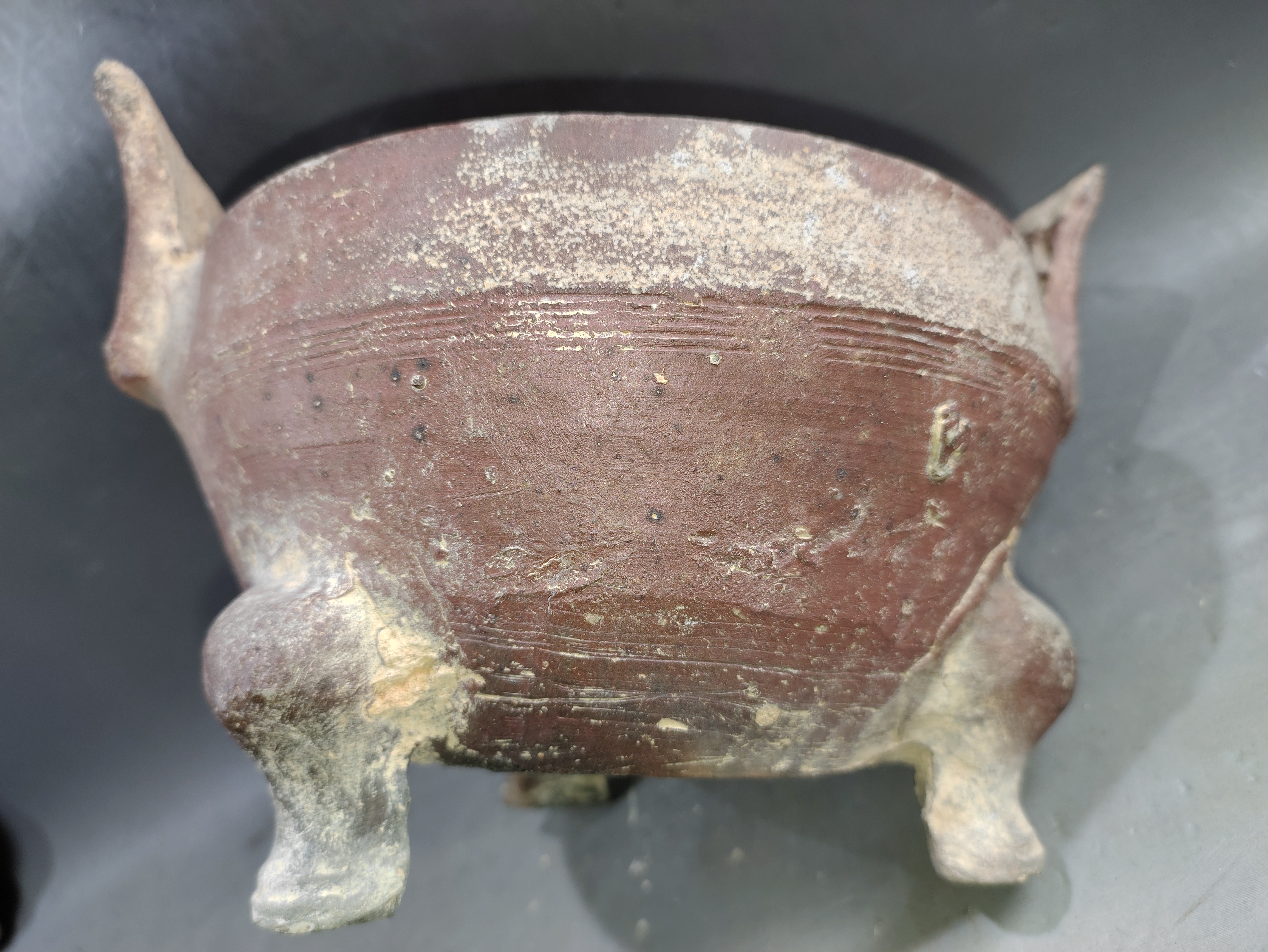 东汉原始青瓷三足盖鼎,西汉原始青瓷双耳尊