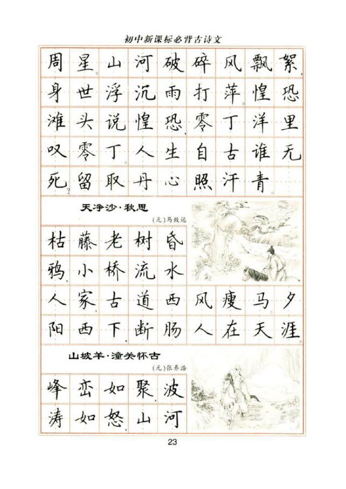 卢中南钢笔楷书皇甫诞碑,卢中南楷书成语字帖