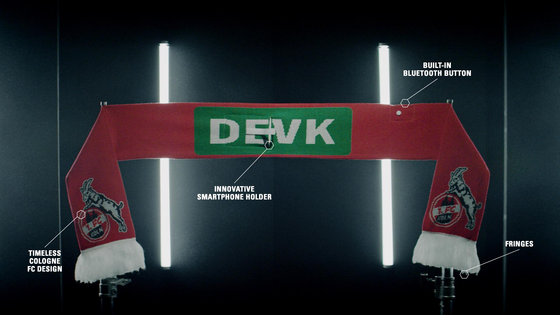 即可为球队加油又可玩自拍的围巾