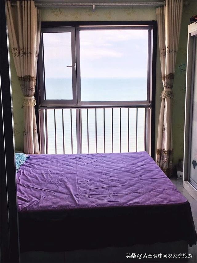 辽宁东戴河lijie海景公寓出门就是海,这里海滩大,水质清澈