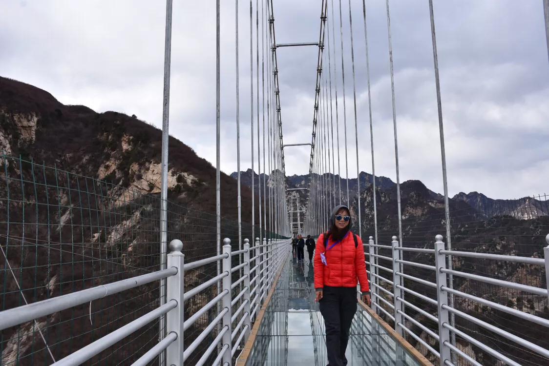 清明去密云清凉谷,北京密云清凉谷玻璃天桥