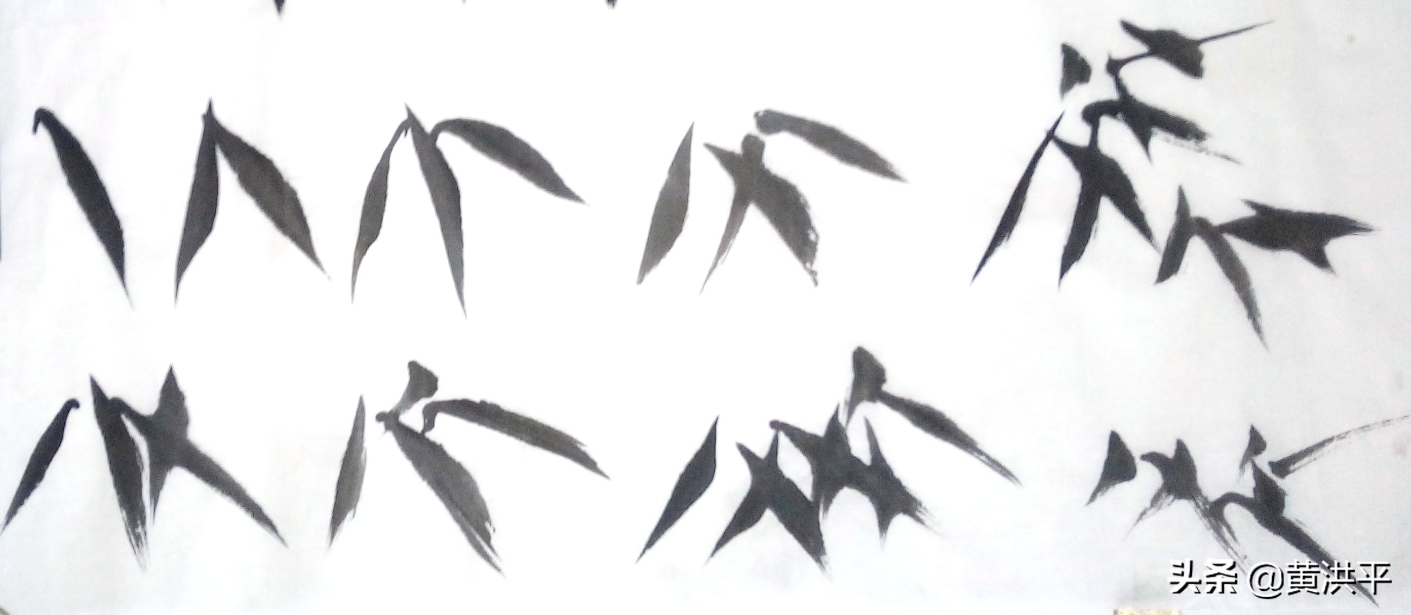 墨竹写意国画大全,写意墨竹的画法图片