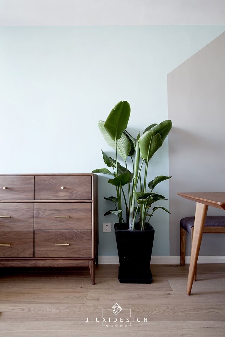 墙面一体储物柜1米4设计图,客厅最实用储物墙面设计