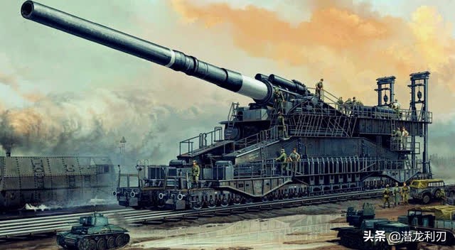 德国古斯塔夫800毫米巨炮,德国二战古斯塔夫巨炮