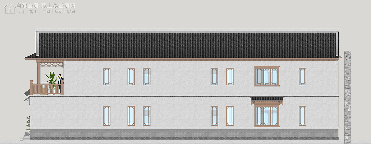 三层新中式别墅全套设计图纸,新中式合院别墅户型图纸
