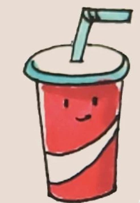 绘画教程简单可爱可乐,画简单水彩可乐教程