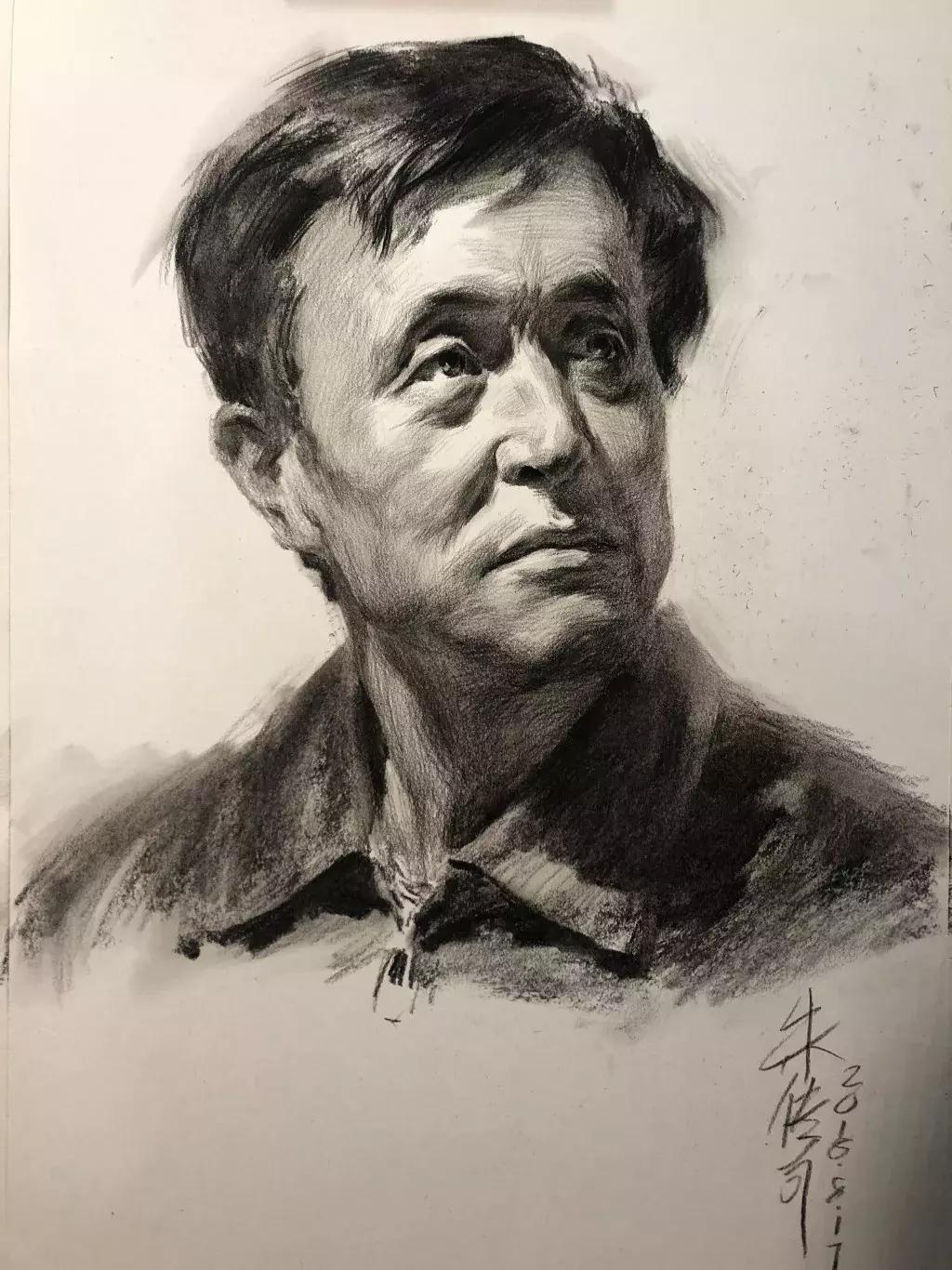 央美状元朱传奇素描,央美朱传奇