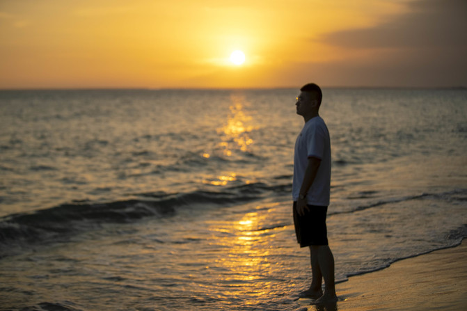 我最喜欢的地方海南三亚,三亚早晨的海滩