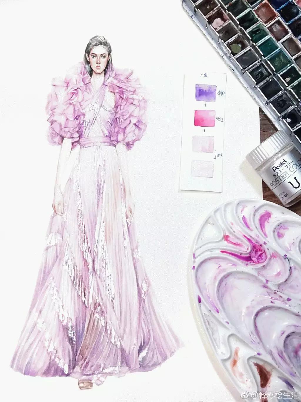 教你画衣服设计图,设计衣服手绘画简单教程整套