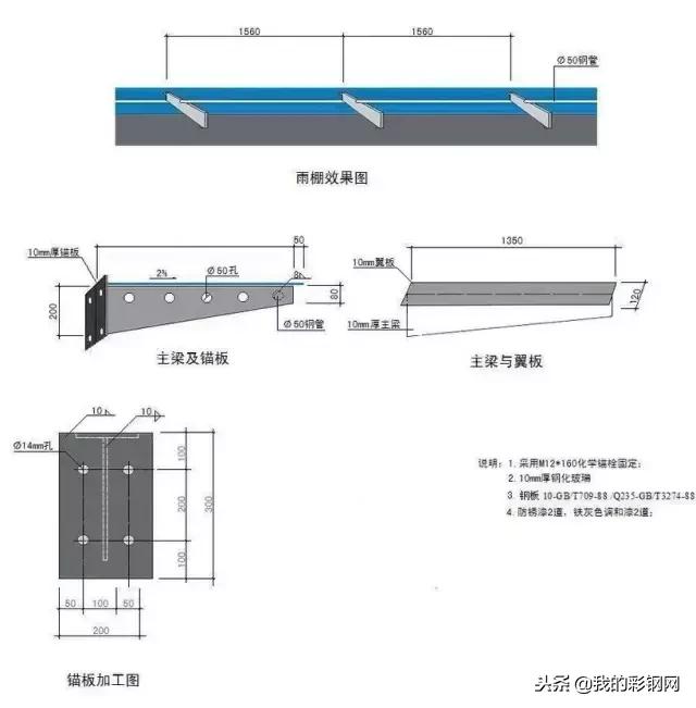 钢结构雨棚施工方案范文,钢构车库雨棚施工流程