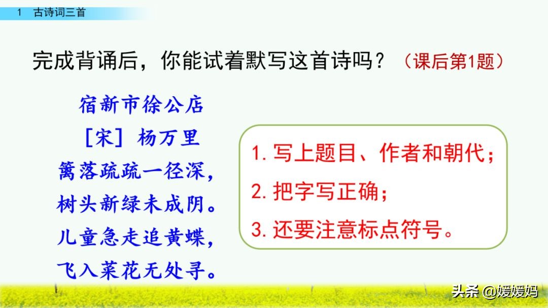 四年级下册第1课古诗三首练习,四年级下册古诗词三首的写作背景