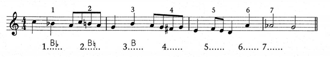 英皇五级教材音阶,英皇五级半调音阶