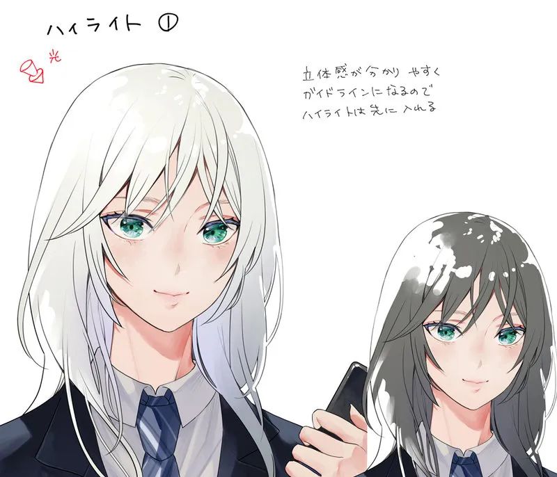 绘画教程指绘头发,作画教程简单