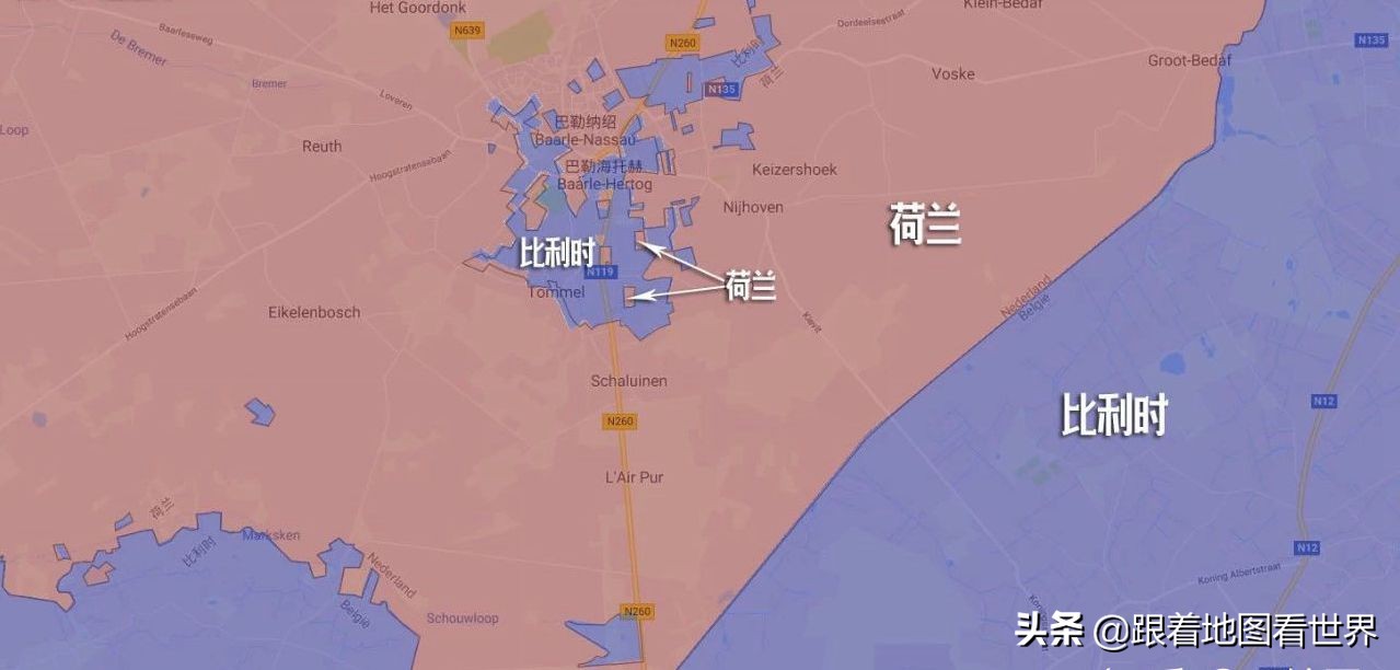 比利时和荷兰为什么分开,荷兰比利时飞地怎么形成的