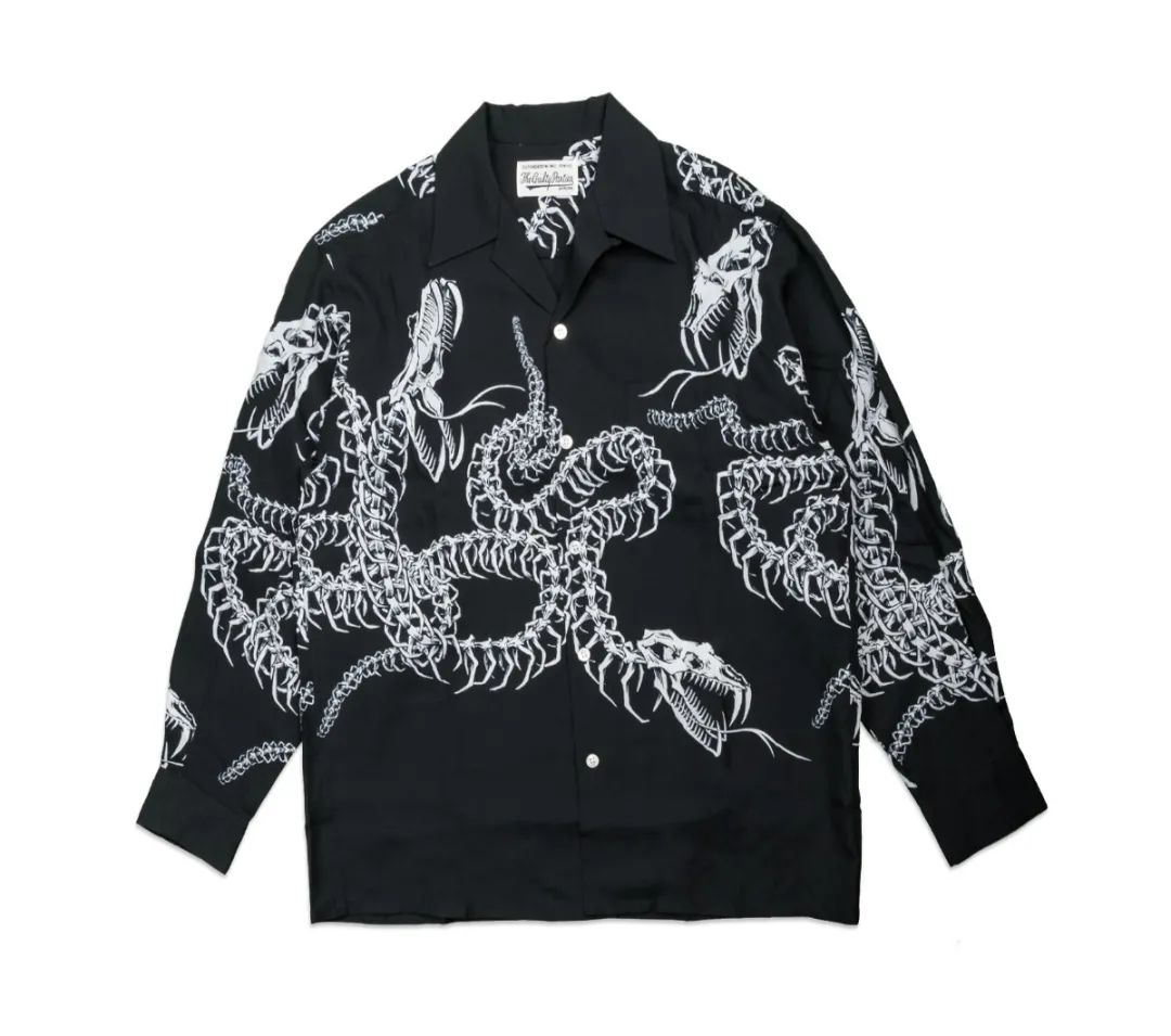 日系复古长袖衬衫,复古绣花领长袖